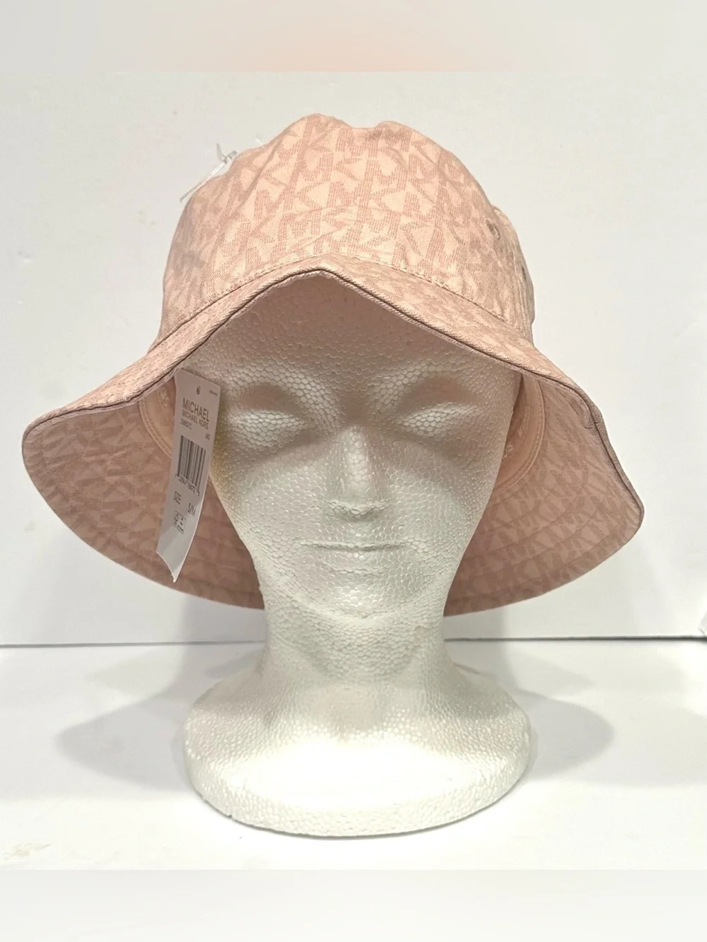 MICHAEL KORS Women’s Size S/M Bucket Hat PINK Signature MK Logo